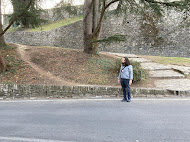 Desire path in Bergamo, Italy