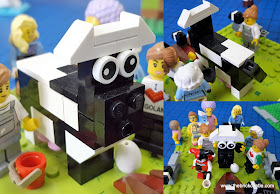 LEGO cow and Maids milking 12 Days Of Christmas