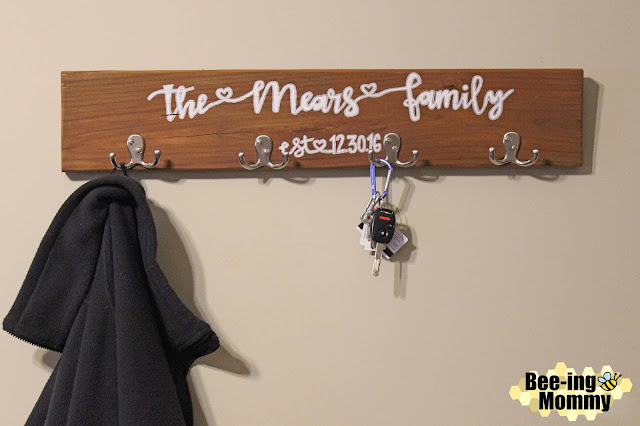 personalized coat rack, coat rack, DIY wood projects, wood project, wood craft, wood coat rack, DIY coat rack, coat hanger, DIY coat hanger, DIY personalized coat rack, DIY personalized coat hanger, wedding gift, personalized wedding gift, engagement gift, for the home, decor, home decor, wall decor, wood decor, wood coat hanger, gift idea, DIY, repurposed wood craft, personalized craft, personalized gift, fence wood craft, personalized decor, front door decor, coat hanger ideas, coat ideas, entry way decor