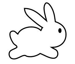 Easter Bunny Outline 7