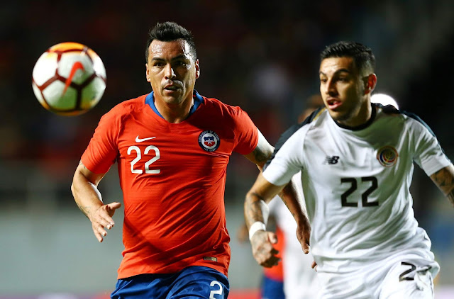 Chile y Costa Rica en partido amistoso, 16 de noviembre de 2018