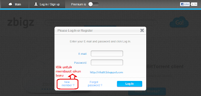 Cara Daftar zbigz.com untuk Download Torrent via IDM