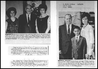 Cruz_daughters lorina gomez and helen salinas with gov john burroughs and sen joseph montoya with cruzsecond wife polly and son allen