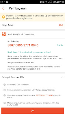 nomor virtual account bank bni