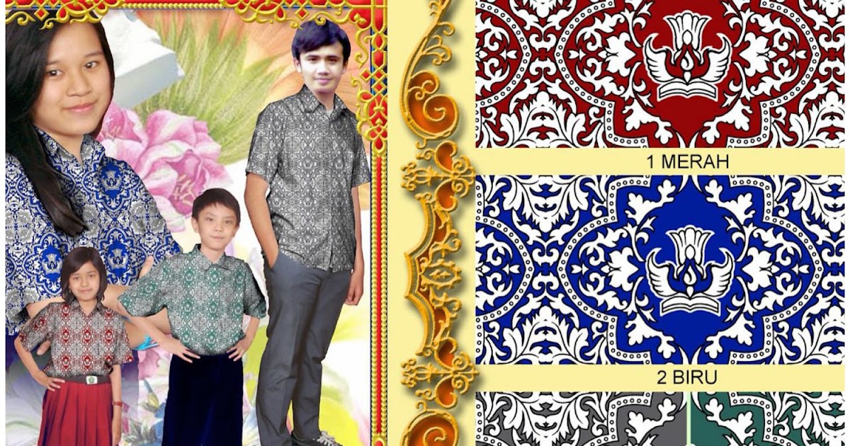 DHN KONVEKSI Contoh Motif Batik  Sekolah 