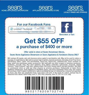 sears printable coupons