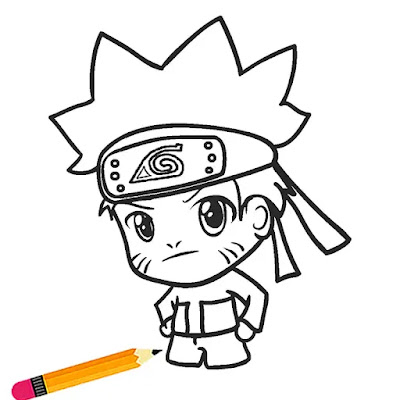 COMO DESENHAR O NARUTO UZUMAKI 