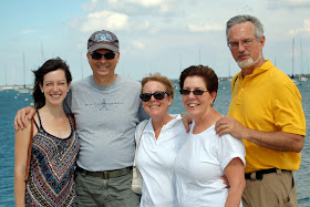 group pose on Chicago waterfront