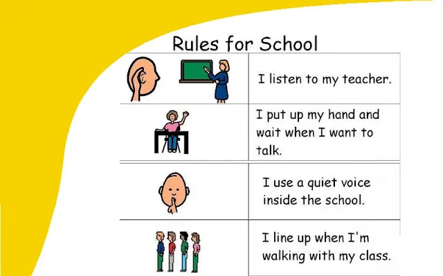 İngilizce Okul Kuralları