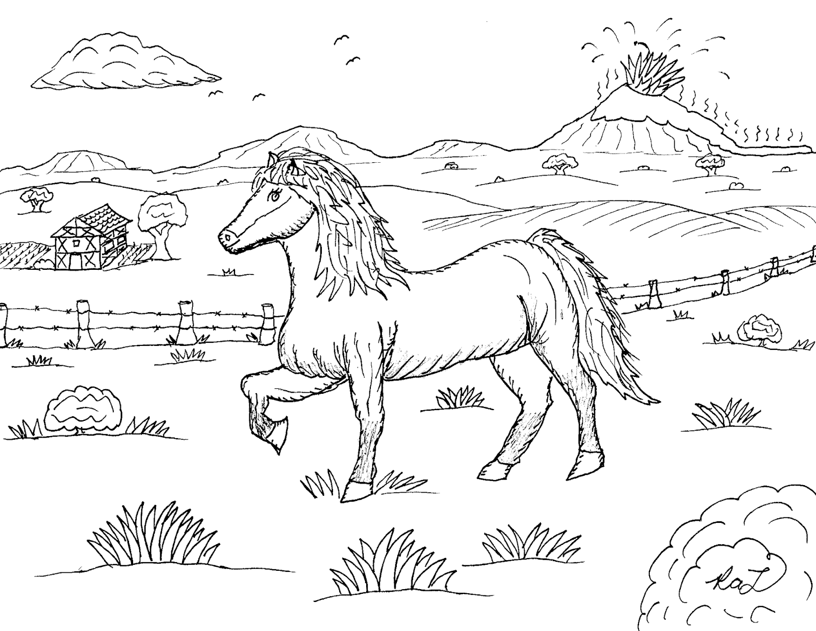 Download Robin's Great Coloring Pages: Icelandic Horse