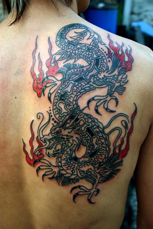 tiger and dragon tattoo. tiger and dragon tattoo