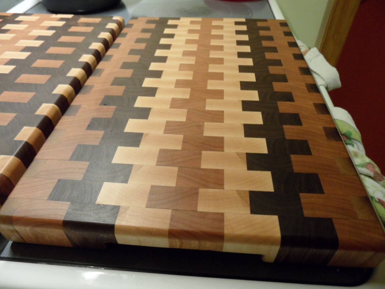 Here's my rough lumber. The cutting boards are made of walnut (left 