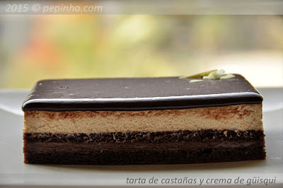 Tarta de castañas y crema de güisqui (o no)