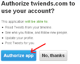 twitter authorize app