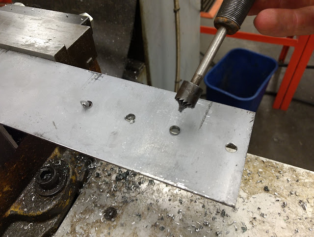 using nice deburring tool to debur holes