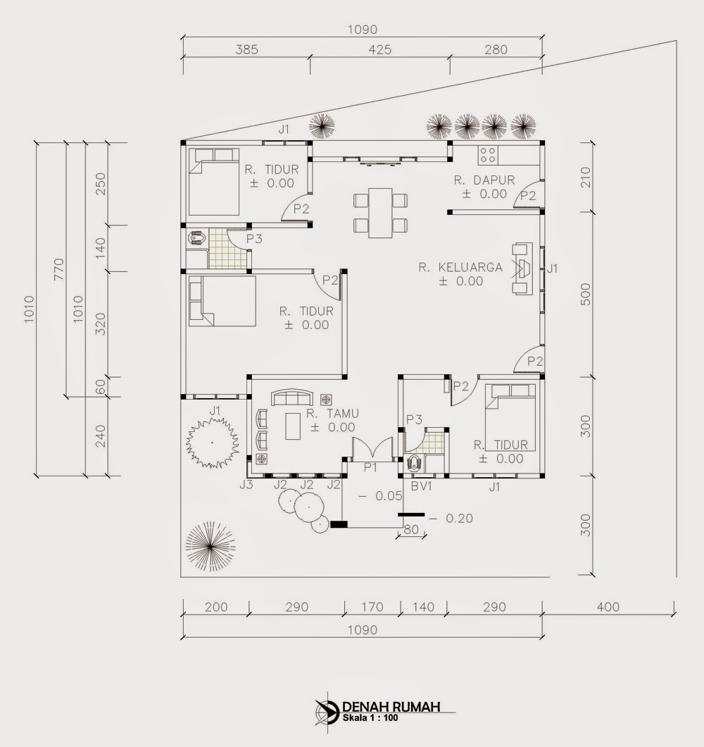 Rumah Minimalis 9 X 10 Omah Jati