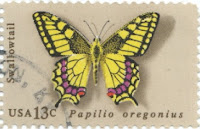 Selo borboleta rabo de andorinha de Oregon