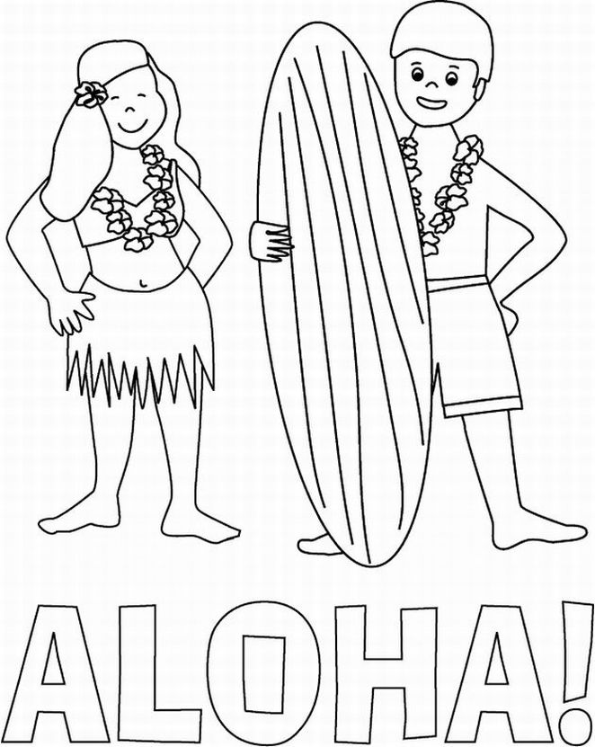 Hawiien Coloring Pages 1