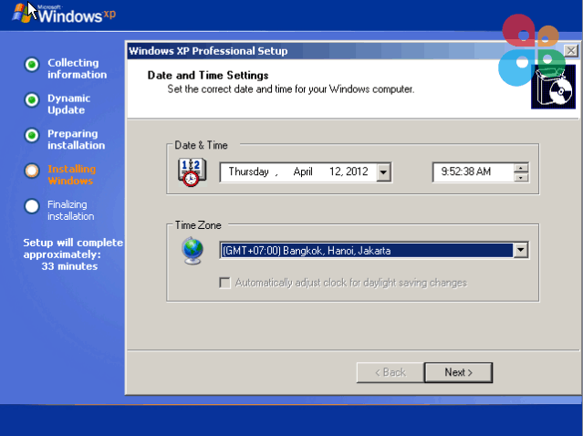 Date and Time Settings Date and Time Settings