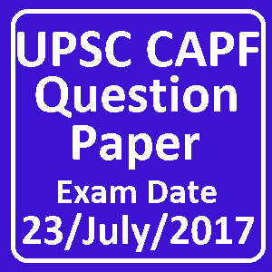 upsc capf question paper photo