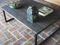 mesa Gea marrón de Naturalis Muebles Ecológicos con materiales reutilizados 