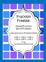 https://www.teacherspayteachers.com/Product/Fraction-Freebie-Mixed-Practice-Word-Problems-5NF1-2-3-4-6-7-539300