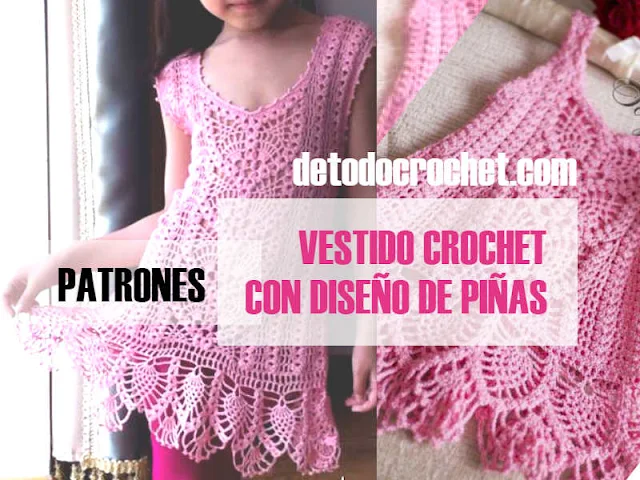 patrones-de-vestido-rosa-crochet-para-niñas