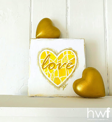 Valentine's Day,winter,tutorial,painting,inspiration,DIY,diy decorating,home decor,seasonal,winter home decor, Valentine's Day decor,hearts,heart decor,inspired by art,painted hearts.