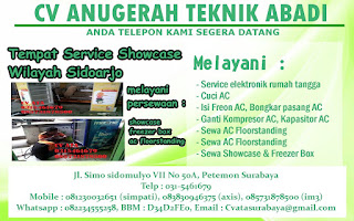 Tempat Service Showcase Wilayah Sidoarjo 