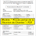 Modèle: " Procès-verbal de la Réunion de Chantier "- PDF