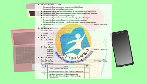 Download Contoh RPP 1 Lembar SMP IPA Kelas 7 8 9 Semester 2 K13 Revisi Baru - MediaGenggaman