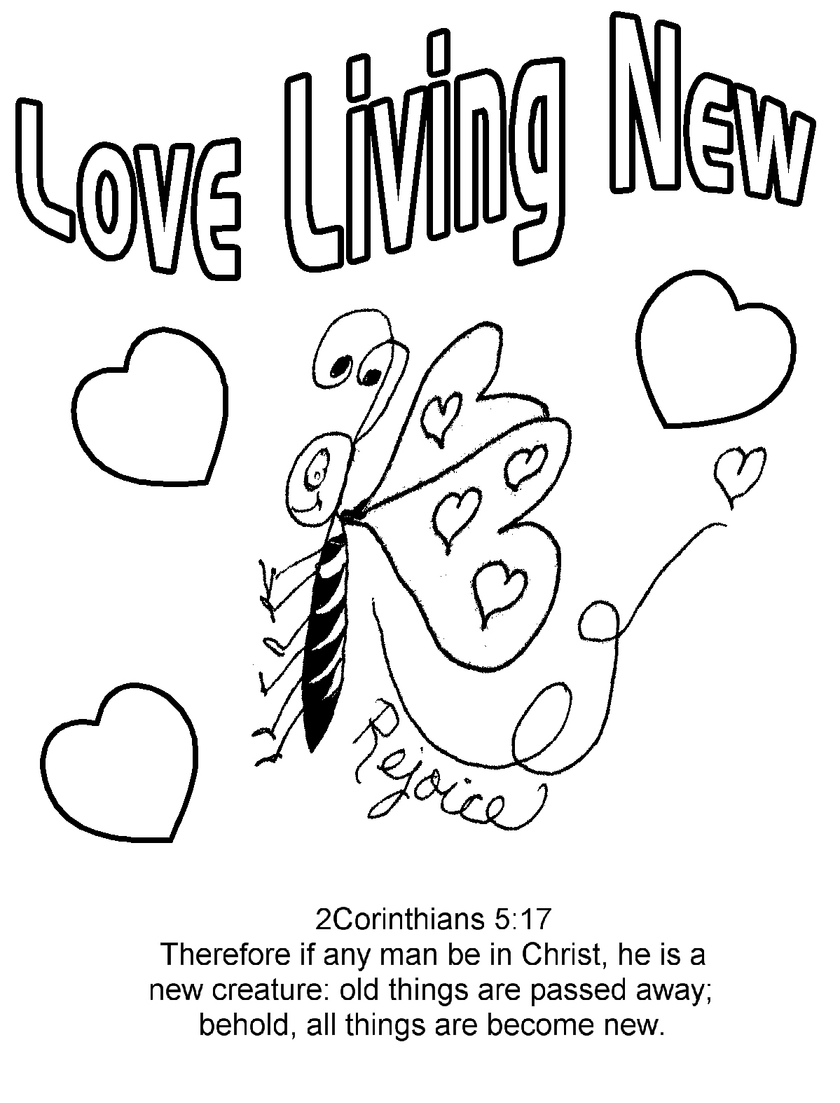 Love Bug For Jesus Coloring Pages