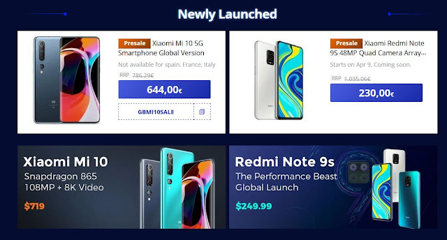 Festival 2020 para Fãs da Xiaomi na Gearbest - Grandes Promoções!