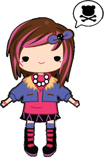 doodles punk girl, doodle cute, doodle comel