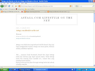 Astaga.com lifestyle on the net