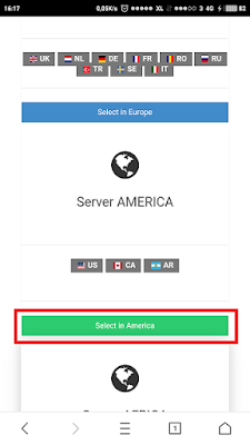 Pemilihan server America