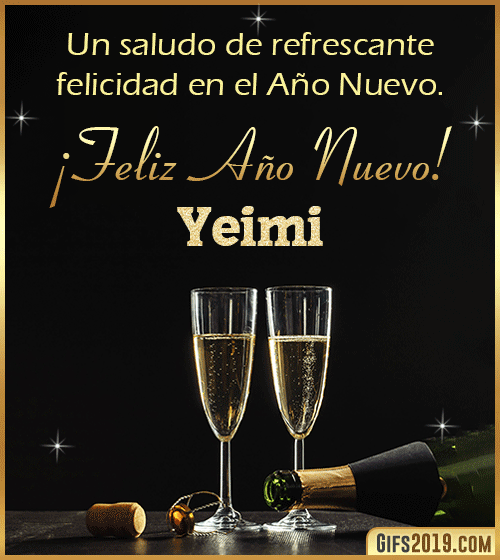 Saludos de año nuevo para yeimi