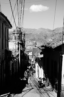 Cusco en noir et blanc