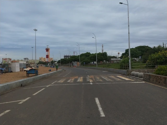 Roads in Marina Beach