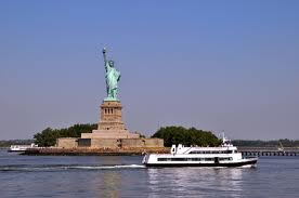 Ferry and Statue of Liberty New York