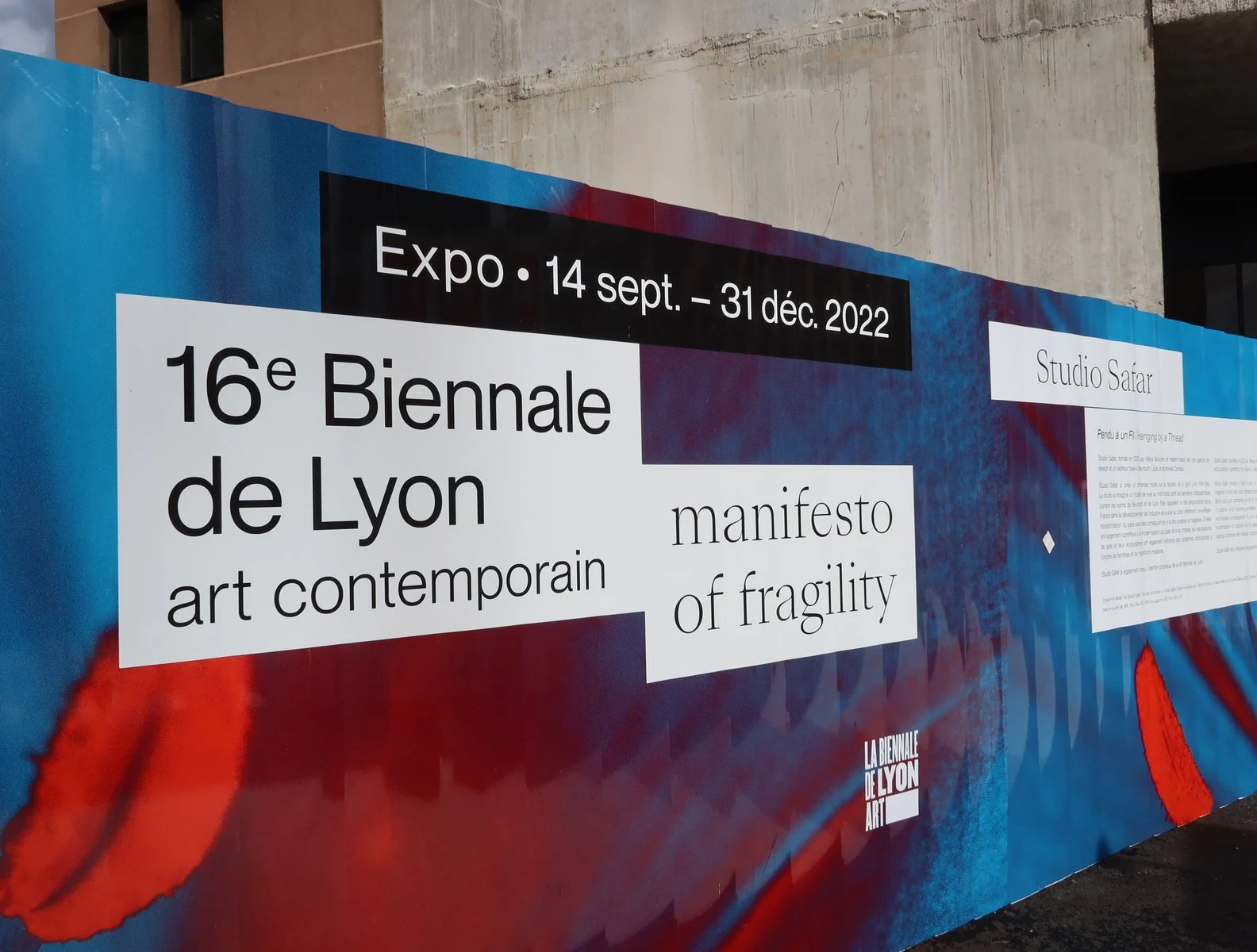 biennale lyon studio safar pendu a un fil