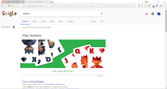 game tersembunyi di google