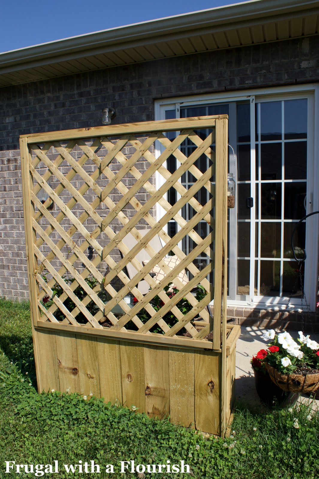 Frugal with a Flourish: How to Build A Lattice Planter Box