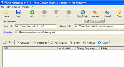 Tạo sitemap để nâng cao xếp hạng web blog trên Google