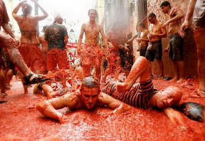 La tomatina de Buñol, Valencia