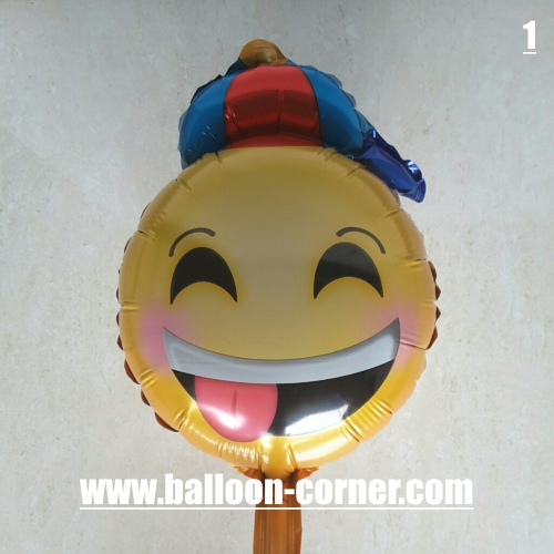 Balon Foil Seri EMOJI Mini