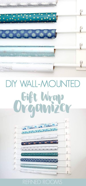 DIY Gift Wrap Organizer