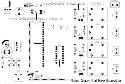 Voice Controlled Home Automation PCB Top