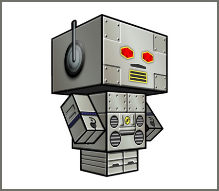 Beastie Boys Intergalactic Robot Papercraft