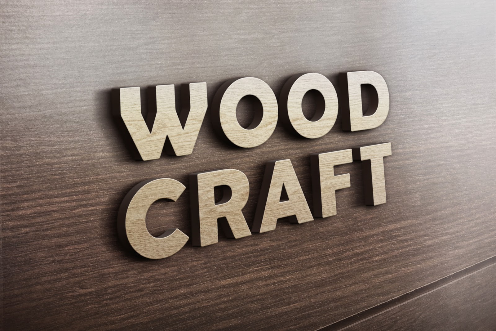 Download 3D Text Wood Logo Mockup Psd File - StudioPk